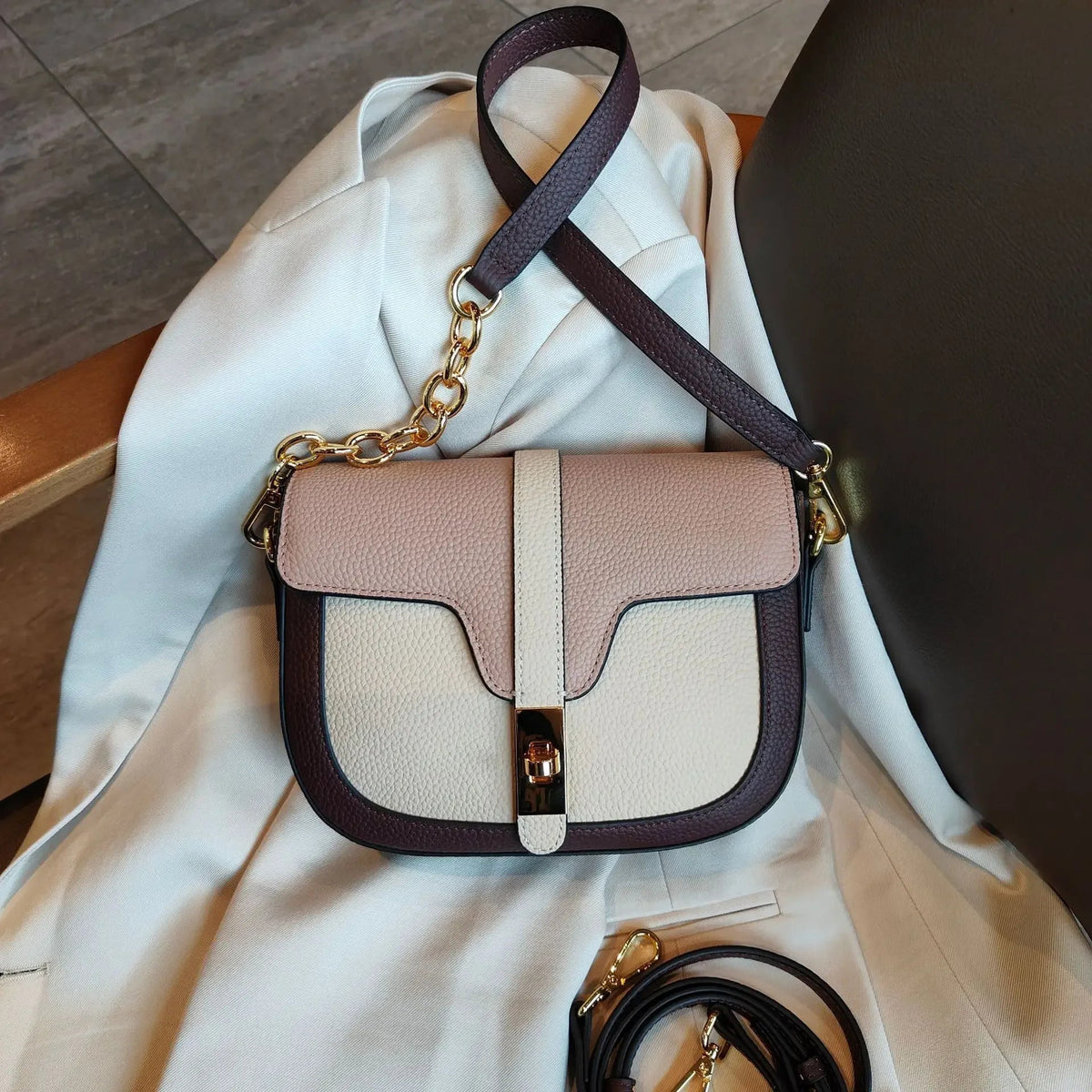 Women's Compact Shoulder Crossbody Saddle Bag-Prime 4 Class