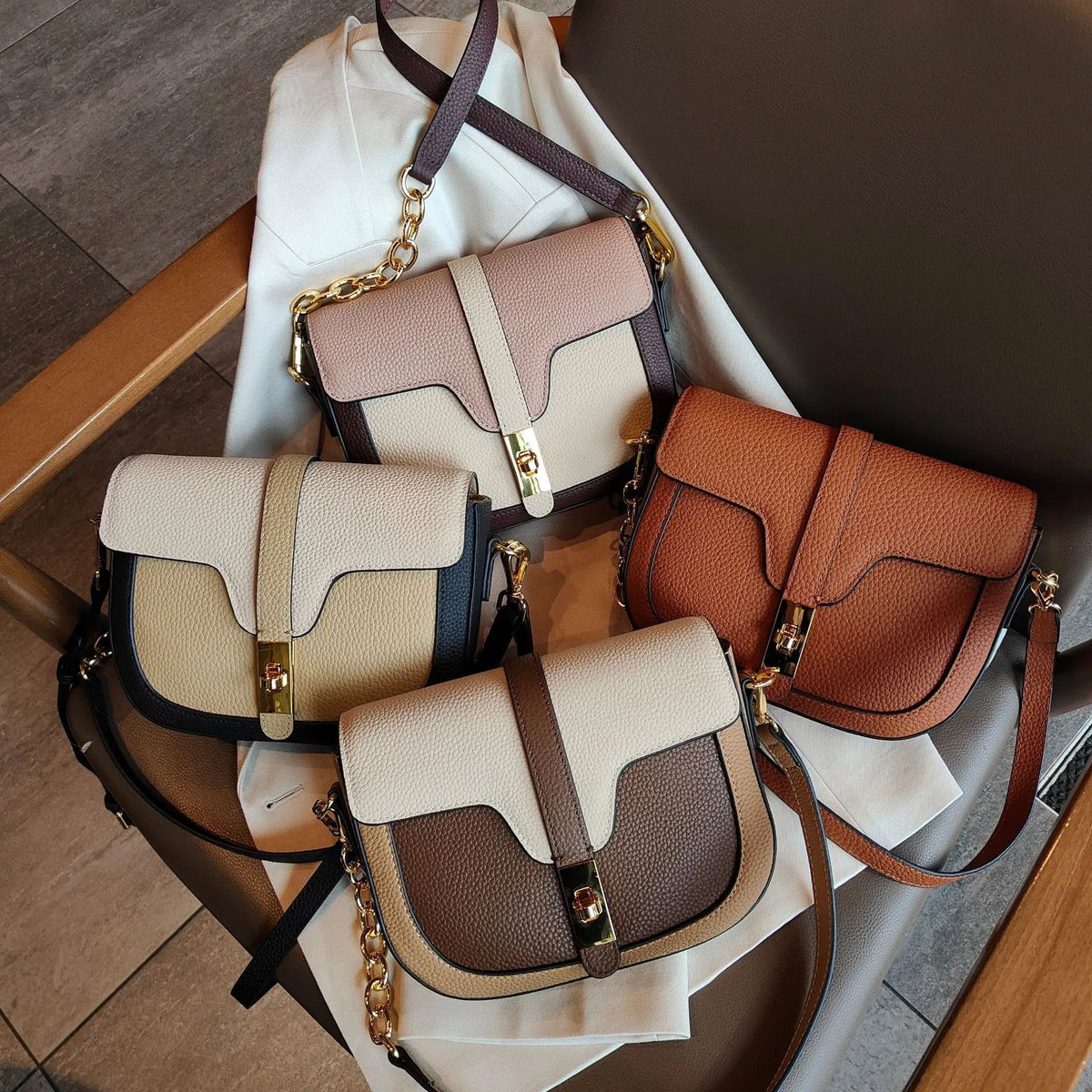 Women's Compact Shoulder Crossbody Saddle Bag-Prime 4 Class
