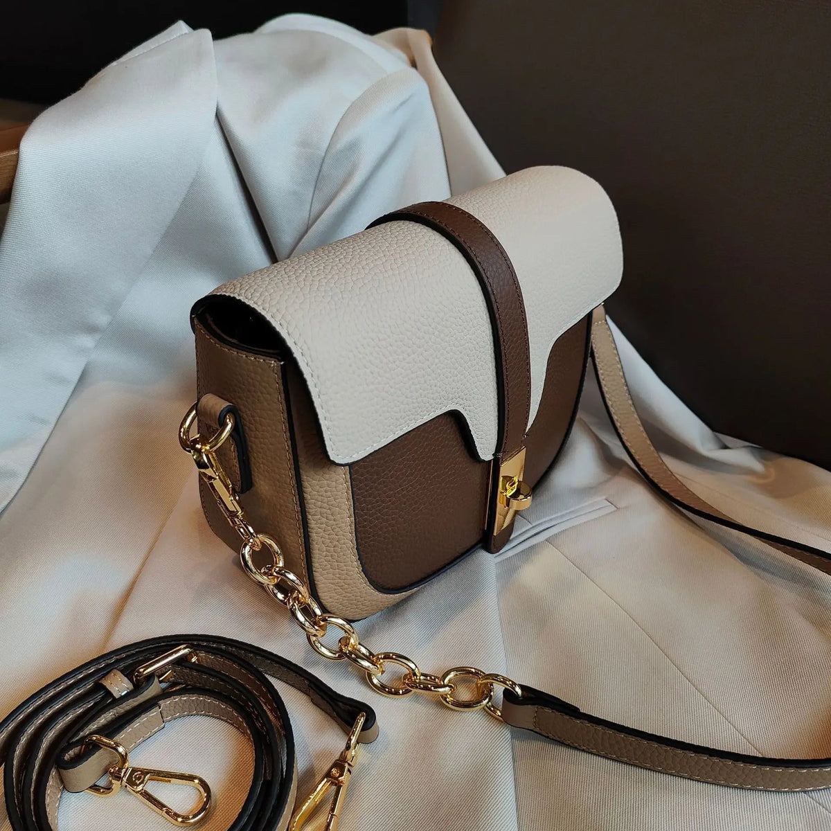 Women's Compact Shoulder Crossbody Saddle Bag-Prime 4 Class