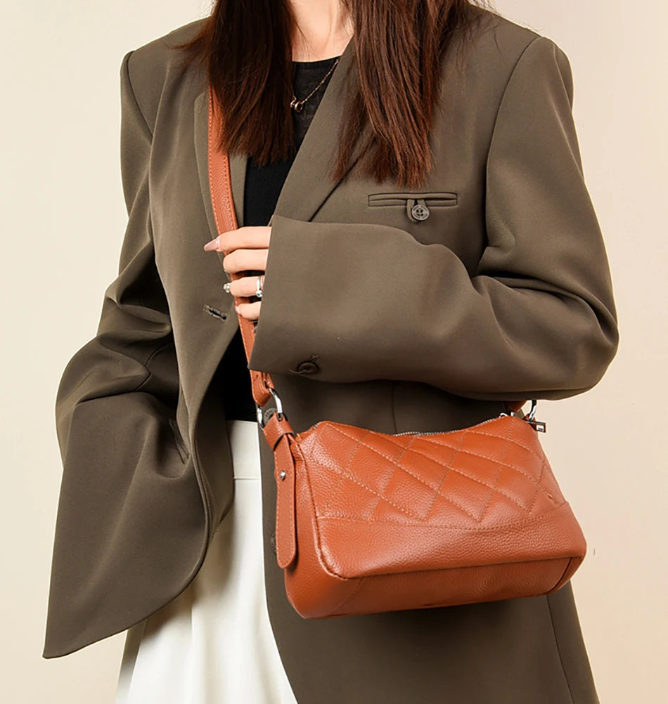Women's Genuine Leather Crossbody Bag-Prime 4 Class