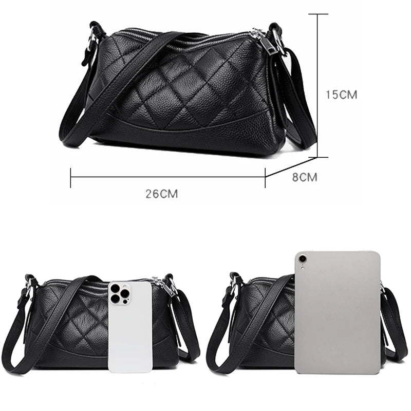 Women's Genuine Leather Crossbody Bag-Prime 4 Class