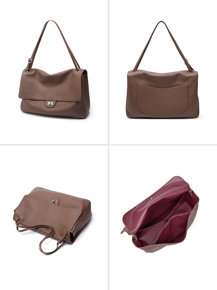 Women's Leather Tote Bag-Prime 4 Class