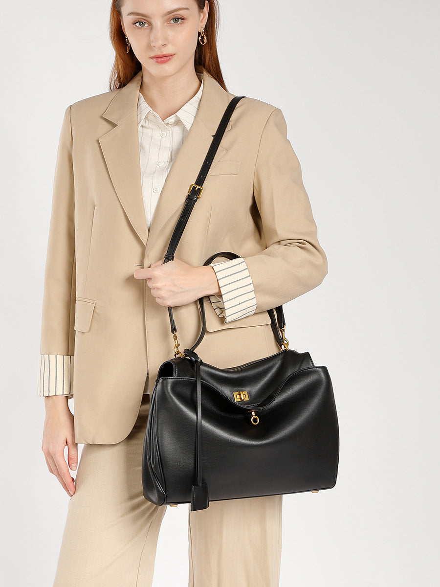 Women's Soft Leather Tote Bag-Prime 4 Class