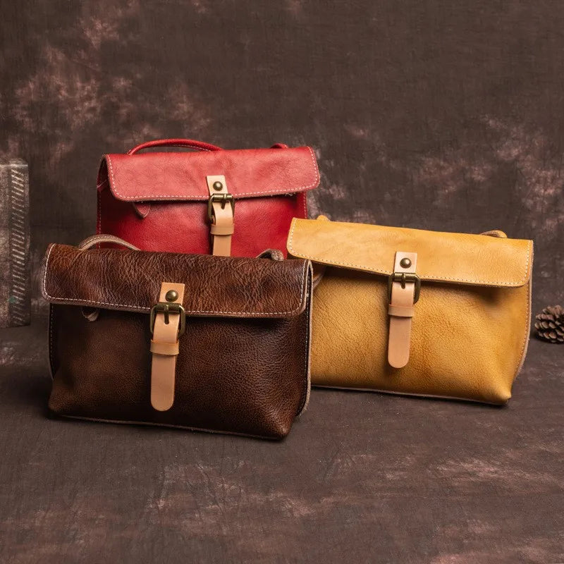 Women's Vintage Genuine Leather Crossbody Handbag-Prime 4 Class