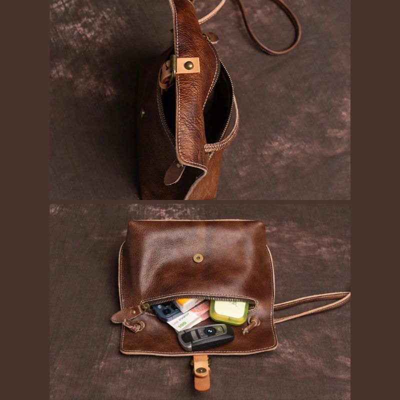 Women's Vintage Genuine Leather Crossbody Handbag-Prime 4 Class