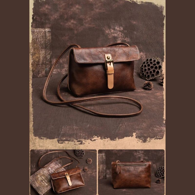 Women's Vintage Genuine Leather Crossbody Handbag-Prime 4 Class