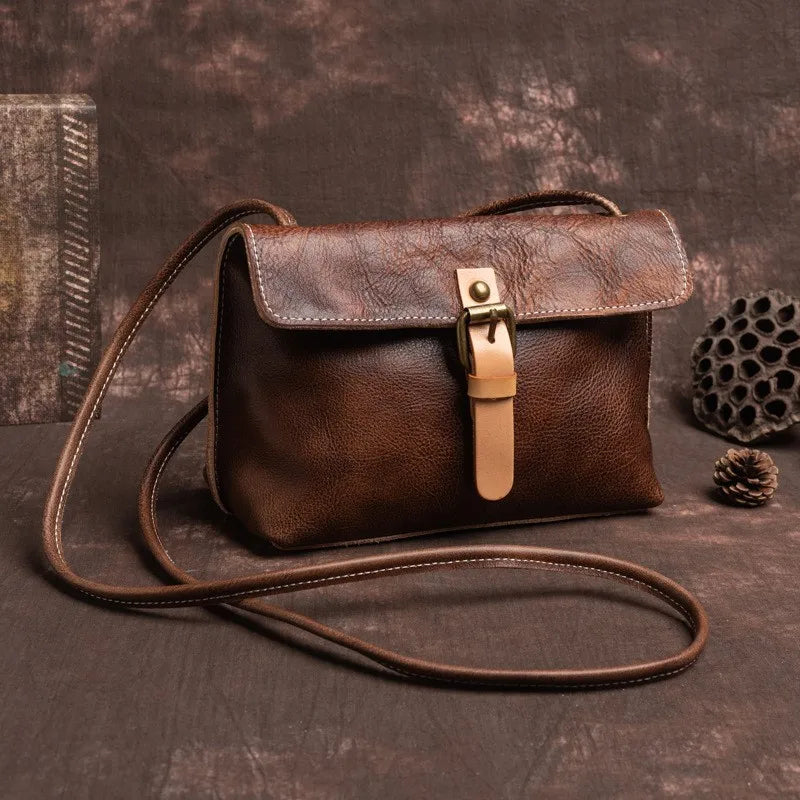 Women's Vintage Genuine Leather Crossbody Handbag-Prime 4 Class