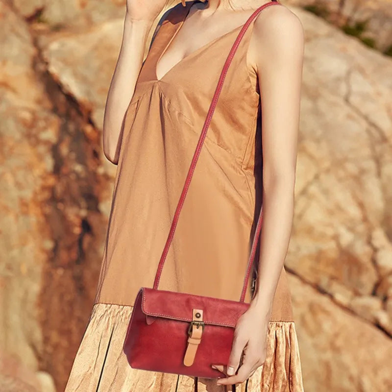 Women's Vintage Genuine Leather Crossbody Handbag-Prime 4 Class